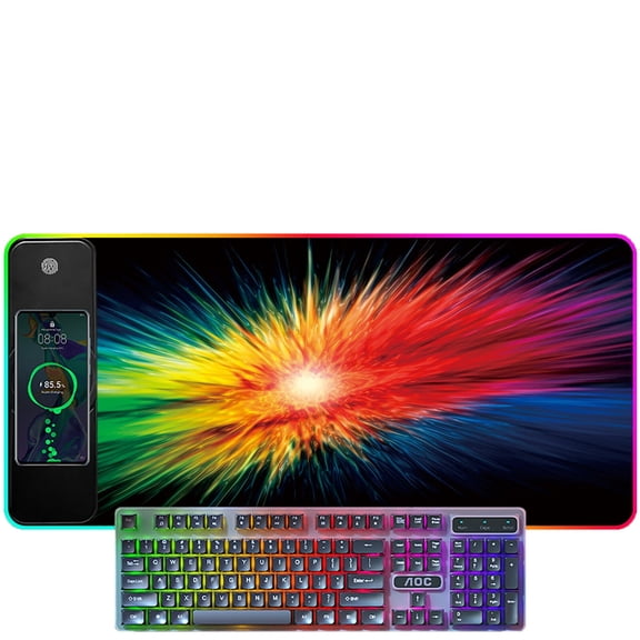 GJX 2026 New Computer Accessories Multilingual Keyboard Play Globally with Rgb Lighting Extra-Large Size for Gaming Office Typing Home Use Style5