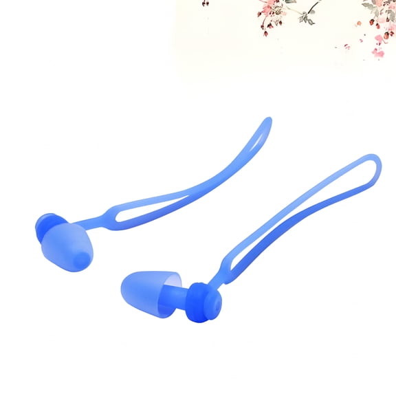 GJX 2026 New Corded Ear Plugs for Swimming Earplugs with Rope Mushroom Shape Diving for Pool,Beach,Lake,Swim Class