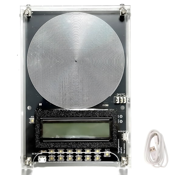 GJX 2026 New Custom Frequency Generator V2,Schumann Resonance Generator,Adjustable 0.1Hz-100000Hz Sine Signals Generator,7.83Hz Pulse Generator,For Stress Relief,Relaxation,Usb Powered (Black)