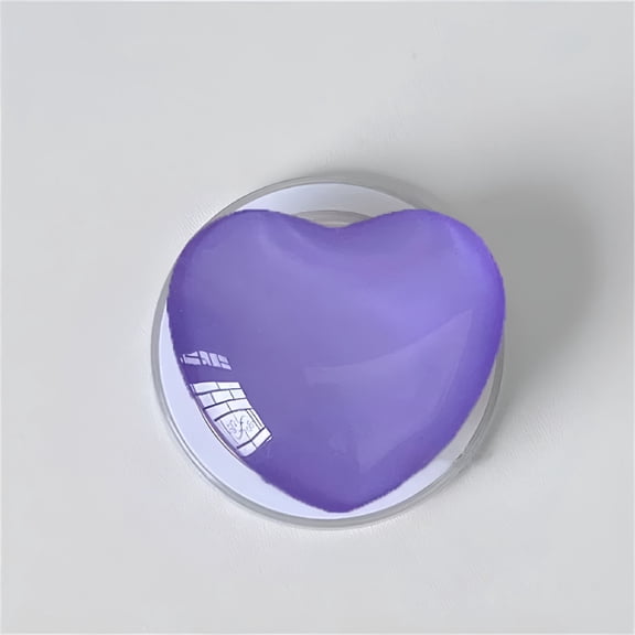 GJX 2026 New Cute 3D Glass Love Heart Magnetic Phone Grip Stand for Wireless Charging Holder,For Phone Use,Travel,Hands-Free Viewing,Texting,Video Watching.