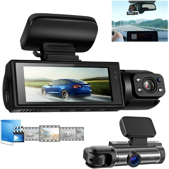 GJX 2026 New Dash Cam, Autopulsex Dash Camera for Cars, Dashcam Front and Rear Camera, 1080P Night Vision Car Driving Recorder, 24H Parking Mode, Car Accessories (Wifi Dashcam)