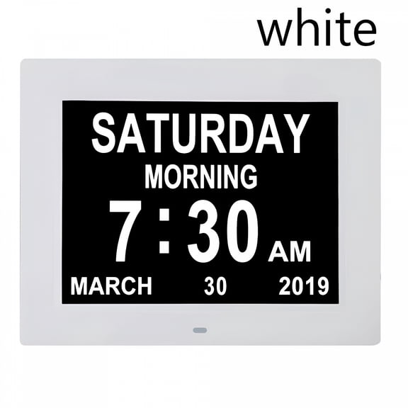 GJX 2026 New Date Day Month Year Time Table Lcd Screen Large Digital Clock Home Decor Calendar Alarm Clock for Bedroom,Office,Living Room,Bedside Table