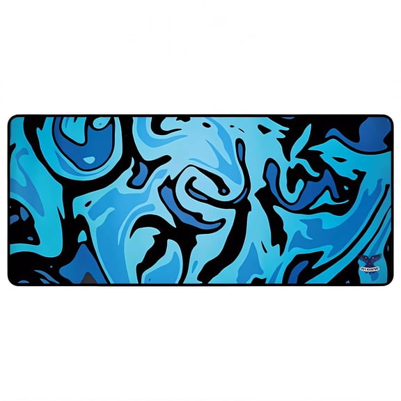 GJX 2026 New Desk Mat Flawless Stitch Track Gaming Mouse Pad Plant-Based Rubber Desk Protector Mat for Gaming Office Home Style2 11.8"X27.6"