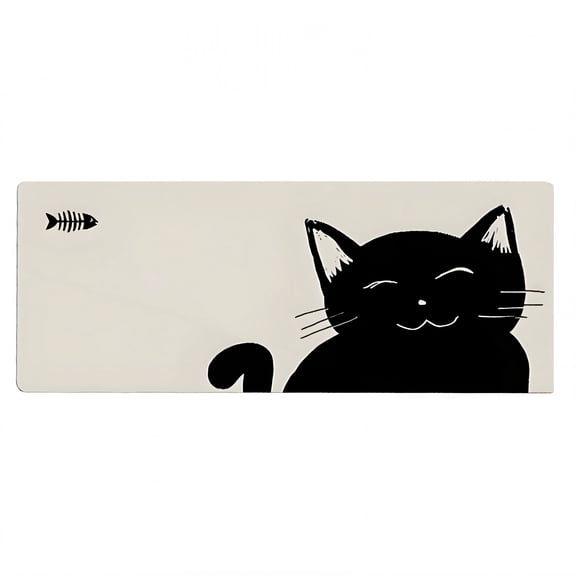 GJX 2026 New Desk Mat No Curling Edge Xxl Mouse Pad Eco Rubber Fabric Mouse Pads for Desk for Office Home Gaming Style1 19.7"X39.4"