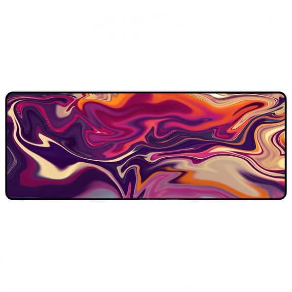 GJX 2026 New Desk Mat Straight Layout Desk Mat for Keyboard and Mouse Keyboard Mouse Ready Xxl Mouse Pad Style1 15.8"X35.4" for Office Use Gaming Home Workspace Large Surface Comfortable Typing