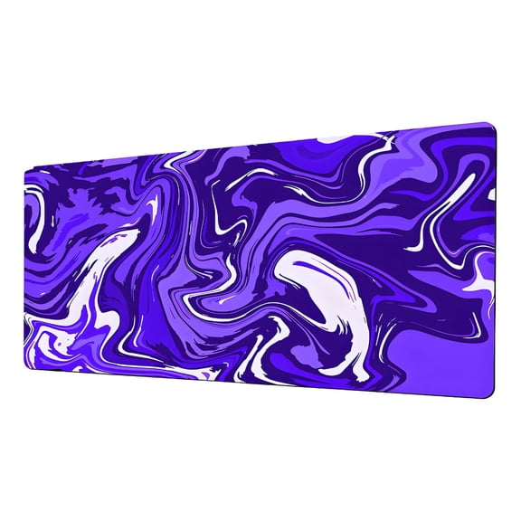 GJX 2026 New Desk Mat for Office Home Study Stay-Straight Edge Keyboard Mats for Desk Natural Rubber Structure Xl Mouse Pad Purple 11.8"X23.6"