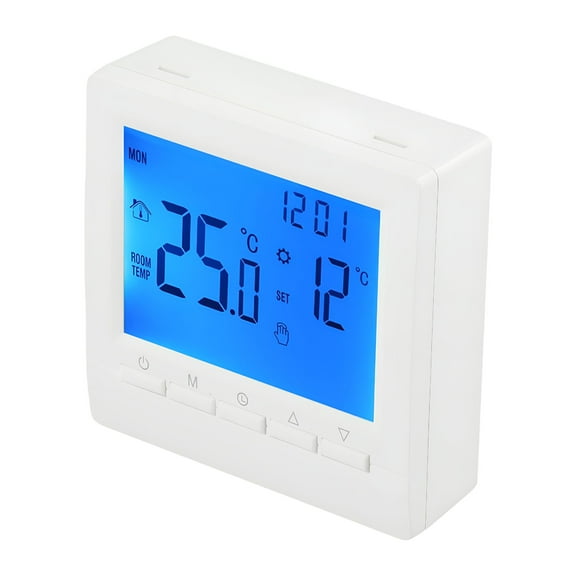 GJX 2026 New Digital Programmable Thermostat for Room Heating,Lcd Display,Temperature Controller for Gas Boiler,Underfloor Heating System,5+2 Week Programming,Child Lock,Antifreeze Function