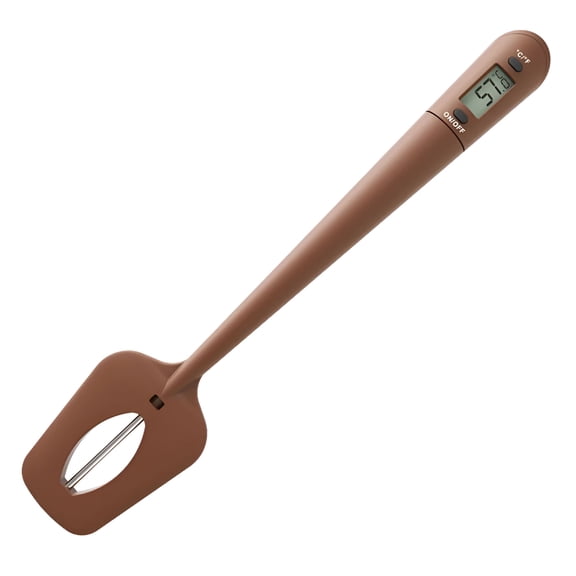 GJX 2026 New Digital Spatula Cooking Thermometer Silicone Stirrer Food Kitchen Baking Tool for Cooking,Baking,Grilling,Meal Prep