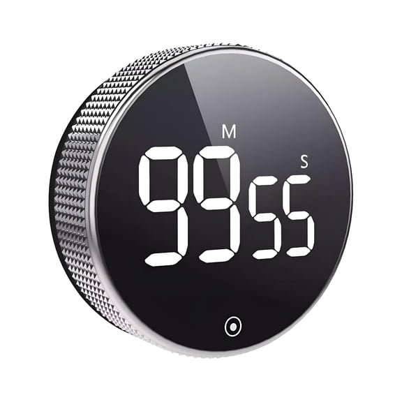 GJX 2026 New Digital Timer,Led Rotary,Magnetic & Large Screen Display for Kitchen,Study,Meditation Kitchen Timer for Cooking, Classroom, Office, Yoga, Workout Magnetic