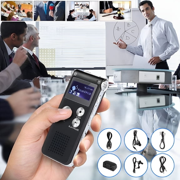 GJX 2026 New Digital Voice Recorder 16Gb-Mini Audio Recorder Recording Device with Playback for Lectures Meetings for Interviews,Podcasts,Travel,Study