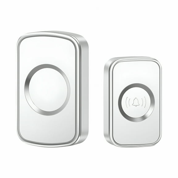 GJX 2026 New Doorbell Push Button,No Battery Required Door Bell Ringer Wireless 5 Volume Levels Loud Enough,Smart Doorbells for Home Classroom Office No Wiring