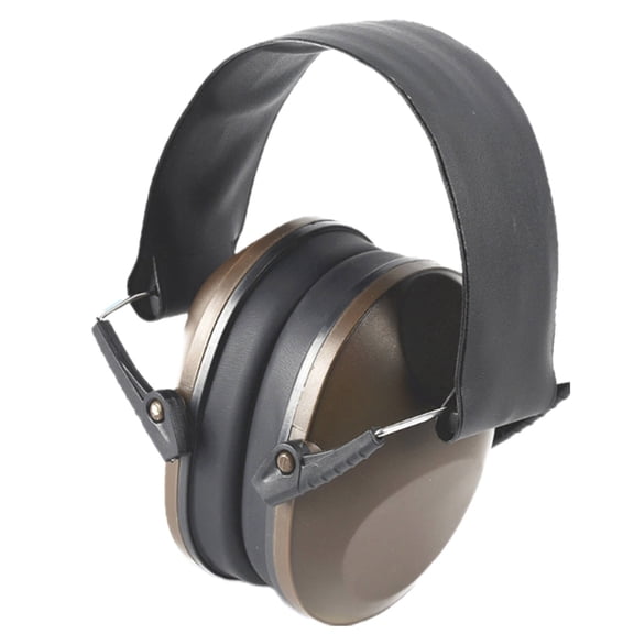 GJX 2026 New Ear Muffs for Noise Reduction Innovative Noise Blocking Earmuffs Ergonomic Comfortable Ear Protection for All Day Use for Shooting Construction Workshop Brown