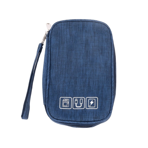 GJX 2026 New Easy to Carry Waterproof Cable Organizer Bag Undeformable Polyester Tech Cord Storage Pouch Electronics Accessories for Travel,Home,Office,Outdoor