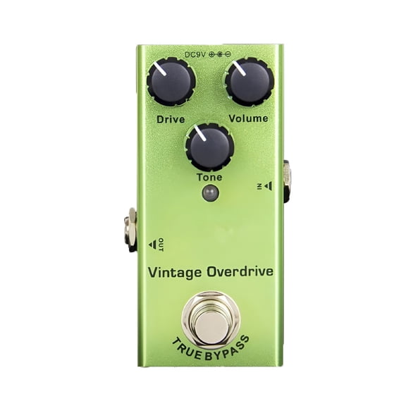 GJX 2026 New Electric Guitar Effect Pedal Professional Mini Portable Vintage Overdrive Analog 9V for Live Performances,Studio Recording,Practice Sessions,Home Use