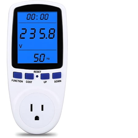 GJX 2026 New Electricity Usage Monitor,Plug in Power Consumption Meter Home Energy Consumption Analyzer with Digital Lcd Display Overload Protection Watt Volt Amps Wattage Kwh