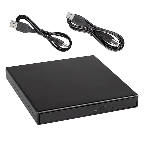 GJX 2026 New External Cd Dvd Drive Usb 2.0 Slim External Cd/Dvd -Rw Drive Burner Player for Laptops Desktop for Home,Office,Travel,School,Data Backup