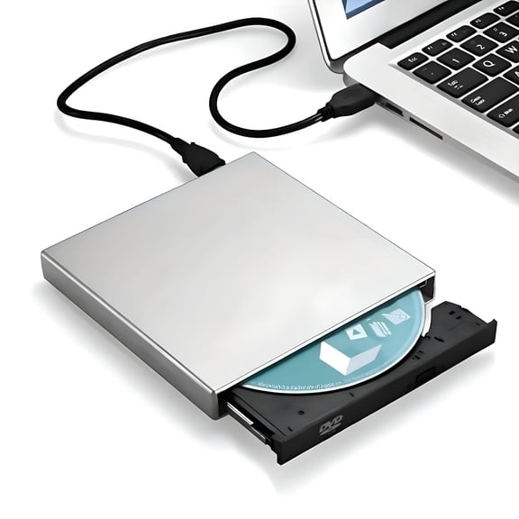 GJX 2026 New External Dvd Drive-High-Speed Cd/Dvd Player Reader Recorder and Burner for Laptop and Computer-Plug and Play Compatible with Windows and Mac