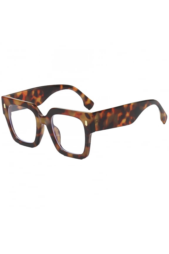 2026 New Fashion Oversized Blue Light Blocking Glasses for Women Men Trendy Big Square Frame Computer Eyeglasses for Office, Gaming, Reading, Computer, Study