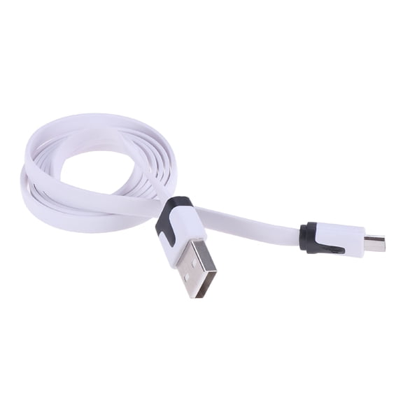 GJX 2026 New Fast Charger Cable Durable Flat Noodle Micro Usb Sync Quick Charger Cable for Tablet Smartphone Cell Phone Mp3 Player for Home,Office,Travel,Car(White)