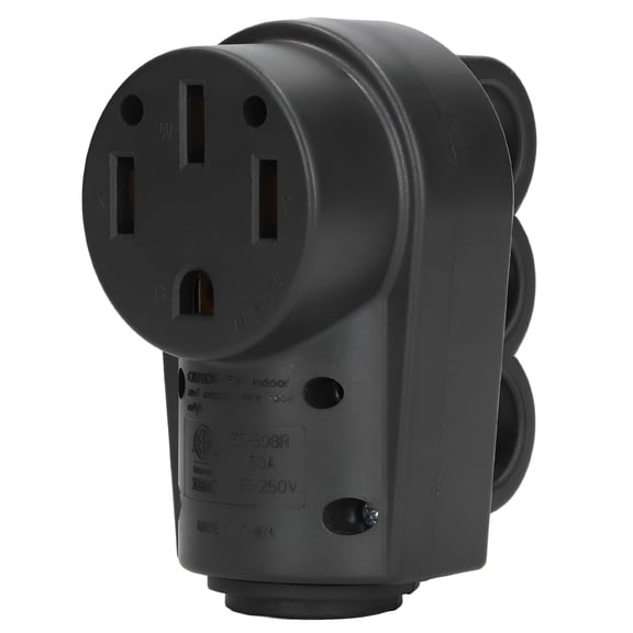GJX 2026 New Female Plug 50 Amp 125/250V Connector Receptacle with Handle Accessory for Replacement, Rvs, Campers, Electrical Repairs, Power Supply Connections, Outdoor Equipment.