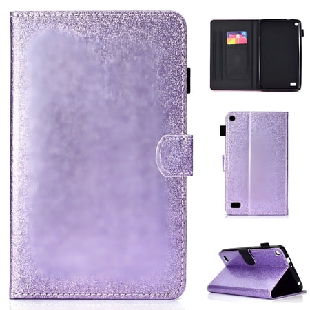 GJX 2026 New Folio Case for Paperwhite All Versions(Not for Paperwhite 2022 10Th Gen),Ultra Slim Lightweight Glitter Leather Auto Sleep Wake Smart Cover for Paperwhite 1 2 3,Purple