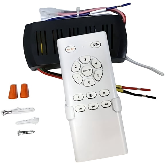 GJX 2026 New Frequency Conversion 6-Speed Universal Ceiling Fan Remote for Home, Office, Living Room, Bedroom, Controlling Ceiling Fans, Temperature Regulation