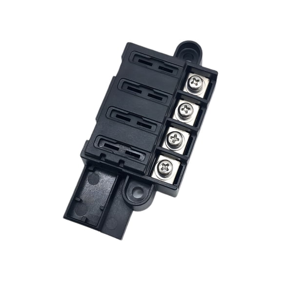 GJX 2026 New Fuse Box with Cover Led Indicator Rust-Proof Safe 4-Way Blade Fuse Block for Car for Car,Truck,Suv,Vehicle