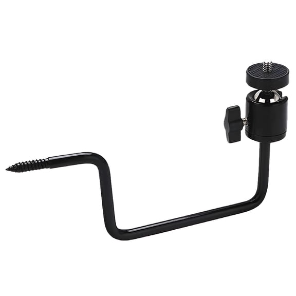 GJX 2026 New Game Camera Mount for Wildlife,Hunting,Security,Monitoring Heavy Duty Trailcam Bracket Hook for Garden Use Black 360-Degree Rotation