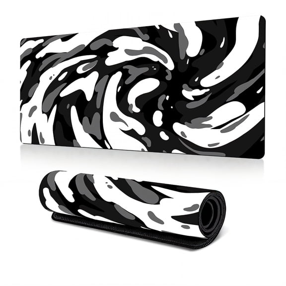 GJX 2026 New Gaming Mouse Pad Low-Profile Build Large Mouse Pad Grip-Enhanced Texture Cute Mouse Pad for Office Home Study Style1 12"X28"