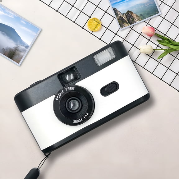 GJX 2026 New Half Frame Film Camera 35Mm Retro Film Camera Reusable Hd Camera Focus- Built-In Flash Easy to Use. Film Aaa Battery Are Not Included for Travel,Photography,Outdoor,Events