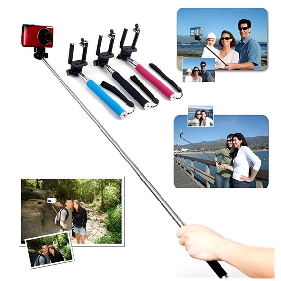 GJX 2026 New Handheld Pole Selfie Stick,Extendable Telescopic Monopod for Camera Cell Phone,Phone Accessory for Travel,Outdoor,Vlogging,Selfies,Events,Hiking,Sports,Live Streaming.