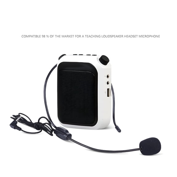 GJX 2026 New Head-Mounted Microphone Universal High Sensitivity Portable 3.5Mm Plug Mini Headset Conference Wired Microphone for Teaching