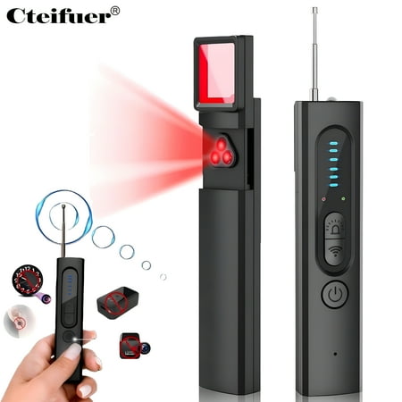 GJX 2026 New Hidden Camera Detector: Bug Anti Spy Detector,Rf Signal Scanner Device for Gps Tracker for Home,Office,Travel 5 Levels Sensitivity(Black)