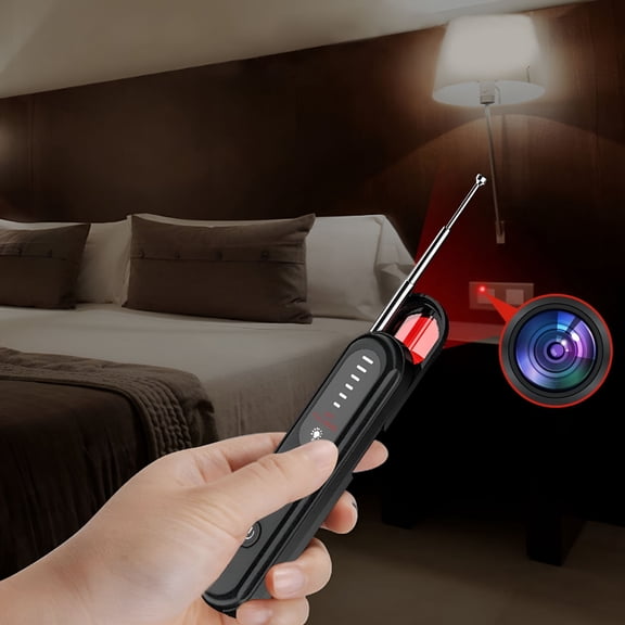 GJX 2026 New Hidden Camera Detector-Camera Detector,Bug Camera Detector,Rf Wireless Signal Scanner,Anti Spy/Bug Sweeper Listening Device,For Home,Bathroom,Office,Alarm Prompt Signal Detector