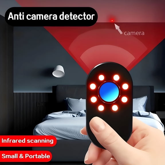 GJX 2026 New Hidden Camera Detectors,With Led Flash Lights,Spy Camera Detector,Anti-Sneak Photo and Anti-Monitoring,For Hotel Bathroom,Scan Camera,Camera Finder for Travel,Home,Hotel,Airbnb,Car