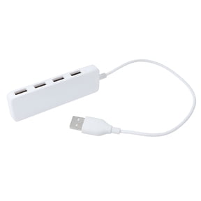 GJX 2026 New High Usb 2.0 4 Ports Hub Extension Splitter Adapter Converter for Laptop Pc Computer Charger for Office,Home,Gaming,(White)