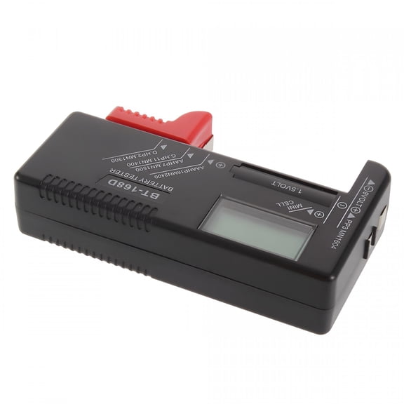 GJX 2026 New Indicator Battery Cell Tester Aa Aaa C/D 9V Volt Button Checker for Home,Office,Workshop,Lab,School