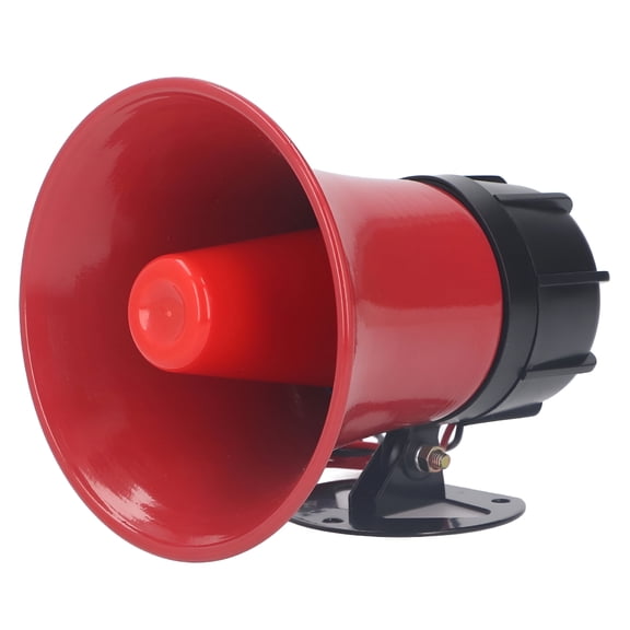 GJX 2026 New Industrial Alarm Security Siren 120Db 30W Emergency Warning Horn Abs for Outdoor Port Ac 220V,For Construction Sites,Warehouses,Outdoor Events,Emergency Alerts,Security Systems