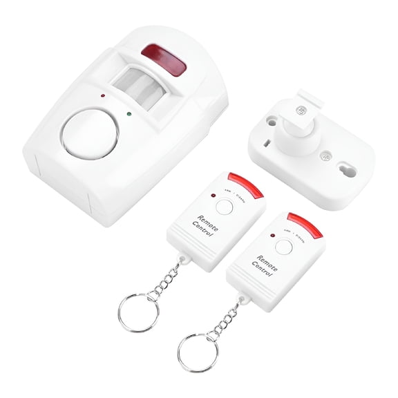 GJX 2026 New Infrared Motion Detector Alarm Unit with 2 Remote Controller Home Safety System for Door,Window,Garage,Hallway