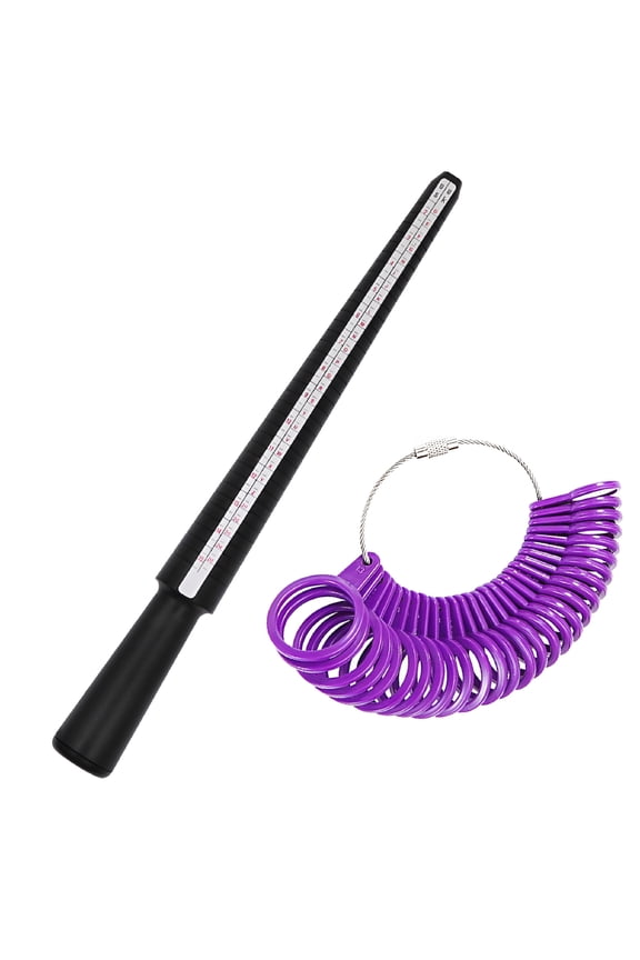 2026 New Jewelry Tool Plastic Standard Finger Ring Gauge Sizer Stick Measurement Test Measure Tool Finger Sizing Loop Ring Tools 0-13 Us Size A-Z Uk Size