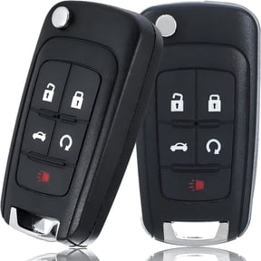 GJX 2026 New Key Fob Replacement,Fits for Equinox Camaro Impala Cruze Sonic Malibu,Gmc Terrain,Keyless Entry Remote Control Flip Key Fobs(2 Packs)For Home,Office,Car,Travel