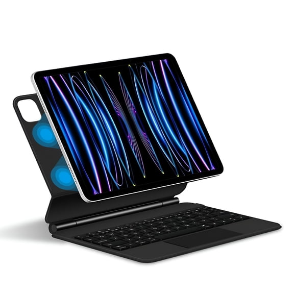 GJX 2026 New Keyboard Pro 12.9-Inch-Ultimate Typing Experience with Trackpad and Backlit Keys for Work,Productivity,Remote Meetings,Typing Tasks,Content Creation,Presentations,School Projects