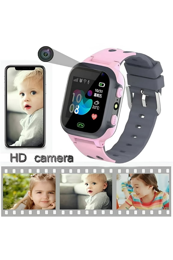 2026 New Kids Smart Watch Waterproof with Lbs Tracker Phone Smartwatch Touch Screen Sport Smartwatch with Voice Chat Sos Help Anti-Lost Calling Phone Watches for Girls Boys Children Teen Student