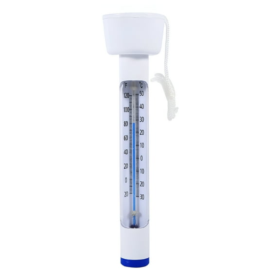 GJX 2026 New Large Floating Pool Thermometer with String,Shatter Resistant,White for Pool Maintenance,Water Temperature Monitoring,Outdoor Pools,Spa Care,Summer Activities