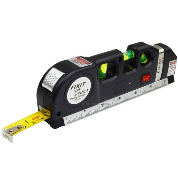 GJX Laser Level Tool, Infrared Cross-Line Leveler for Picture Hanging and DIY, Precise Alignment Measuring Device for Home Renovation