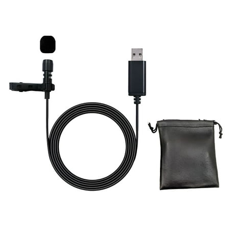 GJX 2026 New Lavalier Microphone Sensitive Stereo Omni-Directional Portable Usb Pc Computer Recording Microphone for Outdoor,Podcasting,Interviews,Youtube,Streaming,Video Recording