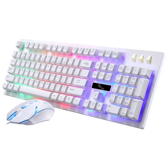 GJX 2026 New Led Keyboard High-Precision Triggering Retro Keyboard Suitable for Long-Term Use for Gaming Office Home Use Gaming Mouse and Keyboard