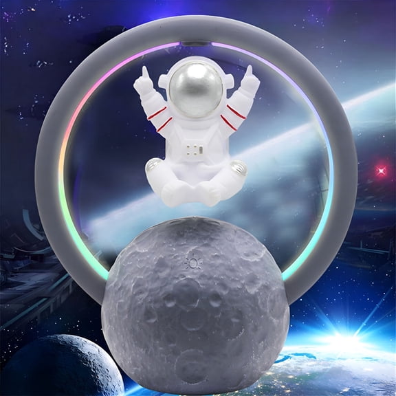 GJX 2026 New Magnetic Levitation Bluetooth Speaker Astronaut Home Mini Radio Outdoor Wireless Subwoofer Portable Audio for Music,Home Entertainment,Outdoor Activities,Parties,Travel,Gifts