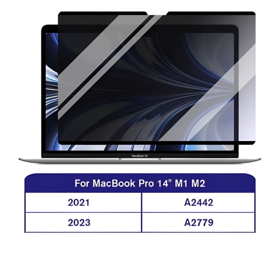 GJX 2026 New Magnetic Privacy Screen Protector Film for Macbook Pro 13Inch 14Inch Air 13.3Inch 13.6Inch Removable Laptop Filter Accessories for Office,Home,Travel,Cafe,Library,Meetings