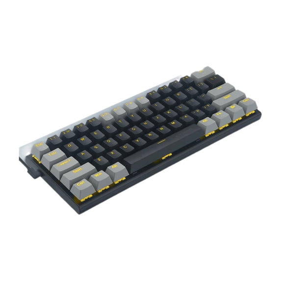 GJX 2026 New Mechanical Keyboard Precision Mechanical Switches 60% Keyboard Quiet Operation Multi-Layered Backlighting Computer Keyboard for Windows for Gaming Typing Office Programming Style 1